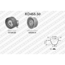 KD455.50 SNR Комплект ремня грм