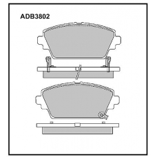 ADB3802 Allied Nippon Тормозные колодки