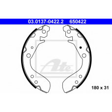 03.0137-0422.2 ATE Комплект тормозных колодок
