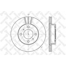 6020-3021V-SX STELLOX Тормозной диск