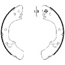 8DB 355 002-831 HELLA PAGID Комплект тормозных колодок