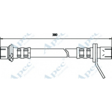 HOS3009 APEC Тормозной шланг