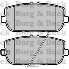 BBP2252 BORG & BECK Комплект тормозных колодок, дисковый тормоз