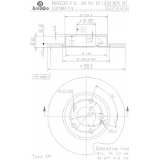 08.8679.14 BREMBO Тормозной диск