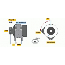 0 124 525 069 BOSCH Генератор