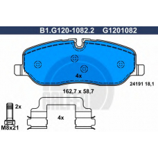 B1.G120-1082.2 GALFER Комплект тормозных колодок, дисковый тормоз