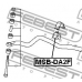 MSB-DA2F FEBEST Опора, стабилизатор