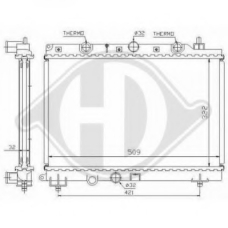 8703003 DIEDERICHS Радиатор, охлаждение двигателя