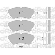 822-294-0 CIFAM Комплект тормозных колодок, дисковый тормоз