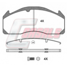 BKM1388 CASALS Комплект тормозных колодок, дисковый тормоз