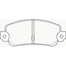 P 23 014 BREMBO Комплект тормозных колодок, дисковый тормоз