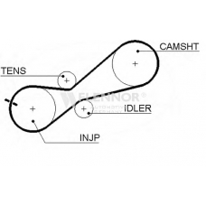 4234V FLENNOR Ремень ГРМ