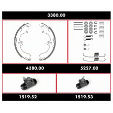 3380.00 ROADHOUSE Комплект тормозов, барабанный тормозной механизм