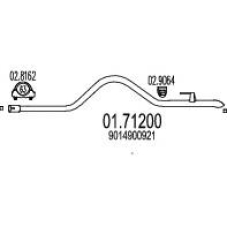 01.71200 MTS Труба выхлопного газа