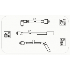 JP314 JANMOR Комплект проводов зажигания