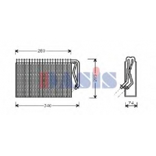 820229N AKS DASIS Испаритель, кондиционер