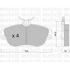 22-0132-0 METELLI Комплект тормозных колодок, дисковый тормоз