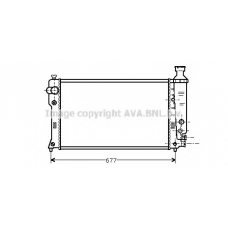 PEA2133 AVA Радиатор, охлаждение двигателя