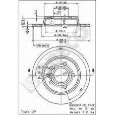 BS 7534 BRECO Тормозной диск