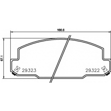 T2180 PAGID Комплект тормозных колодок, дисковый тормоз