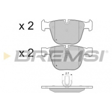 BP3410 BREMSI Комплект тормозных колодок, дисковый тормоз