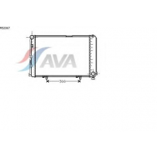 MS2067 AVA Радиатор, охлаждение двигателя