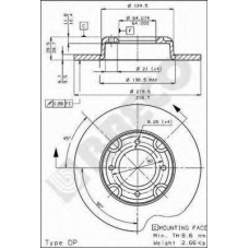 BS 7205 BRECO Тормозной диск