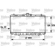 730430 VALEO Радиатор, охлаждение двигателя