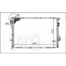 004-017-0001 LORO Радиатор, охлаждение двигателя