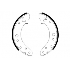 0 986 487 466 BOSCH Комплект тормозных колодок