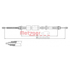 11.5502 METZGER Трос, стояночная тормозная система