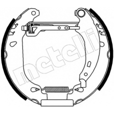 51-0094 METELLI Комплект тормозных колодок