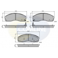 CBP3968 COMLINE Комплект тормозных колодок, дисковый тормоз
