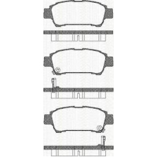8110 13027 TRISCAN Комплект тормозных колодок, дисковый тормоз