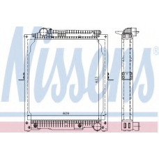 62647 NISSENS Радиатор, охлаждение двигателя