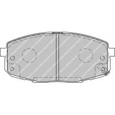 FSL1869 FERODO Комплект тормозных колодок, дисковый тормоз