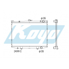 PA020504 KOYO P-tank corrugate-fin ass'y