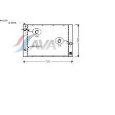 BW2285 AVA Радиатор, охлаждение двигателя