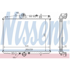 61295A NISSENS Радиатор, охлаждение двигателя