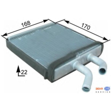 8FH 351 315-291 HELLA Теплообменник, отопление салона