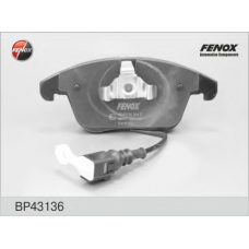 BP43136 FENOX Комплект тормозных колодок, дисковый тормоз