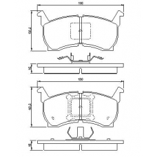 0 986 424 142 BOSCH Комплект тормозных колодок, дисковый тормоз