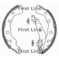 FBS608 FIRST LINE Комплект тормозных колодок