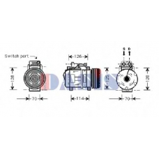 850350N AKS DASIS Компрессор, кондиционер