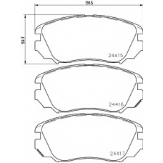 8DB 355 013-051 HELLA Комплект тормозных колодок, дисковый тормоз