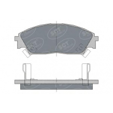 SP 238 SCT Комплект тормозных колодок, дисковый тормоз