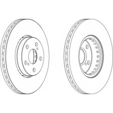 DDF1575-1 FERODO Тормозной диск