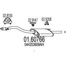 01.60766 MTS Глушитель выхлопных газов конечный