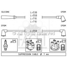 4.9413 FACET Комплект проводов зажигания