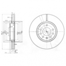 BG3772 DELPHI Тормозной диск